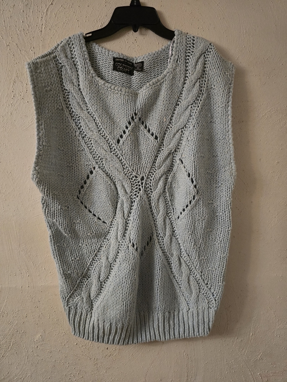 Country Road Pale Blue Knitted Vest